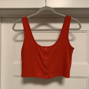 Pacsun Red Cropped Tank Top